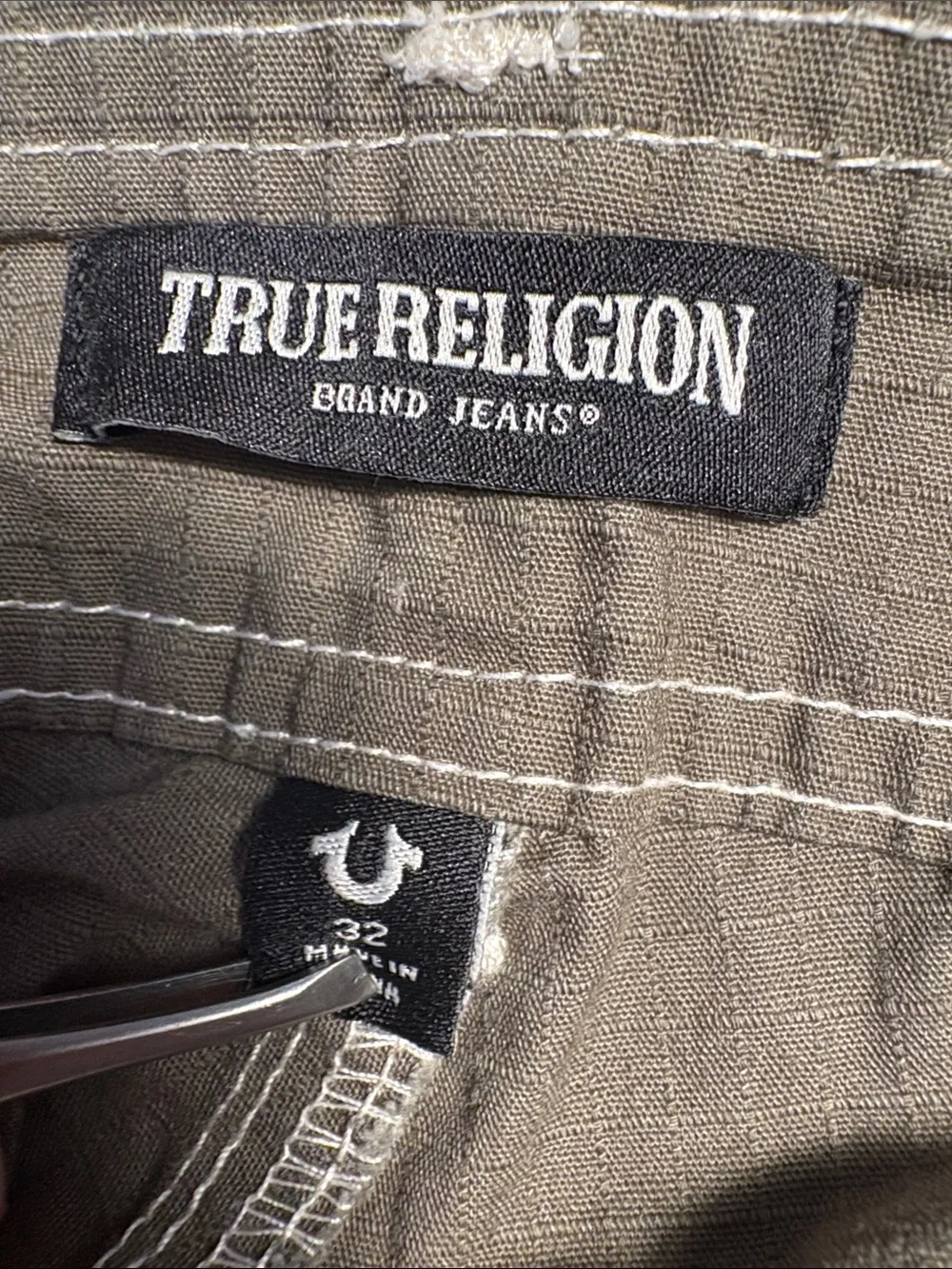 TRUE RELIGION Pants Men's Green Ripstop Cargo Pant